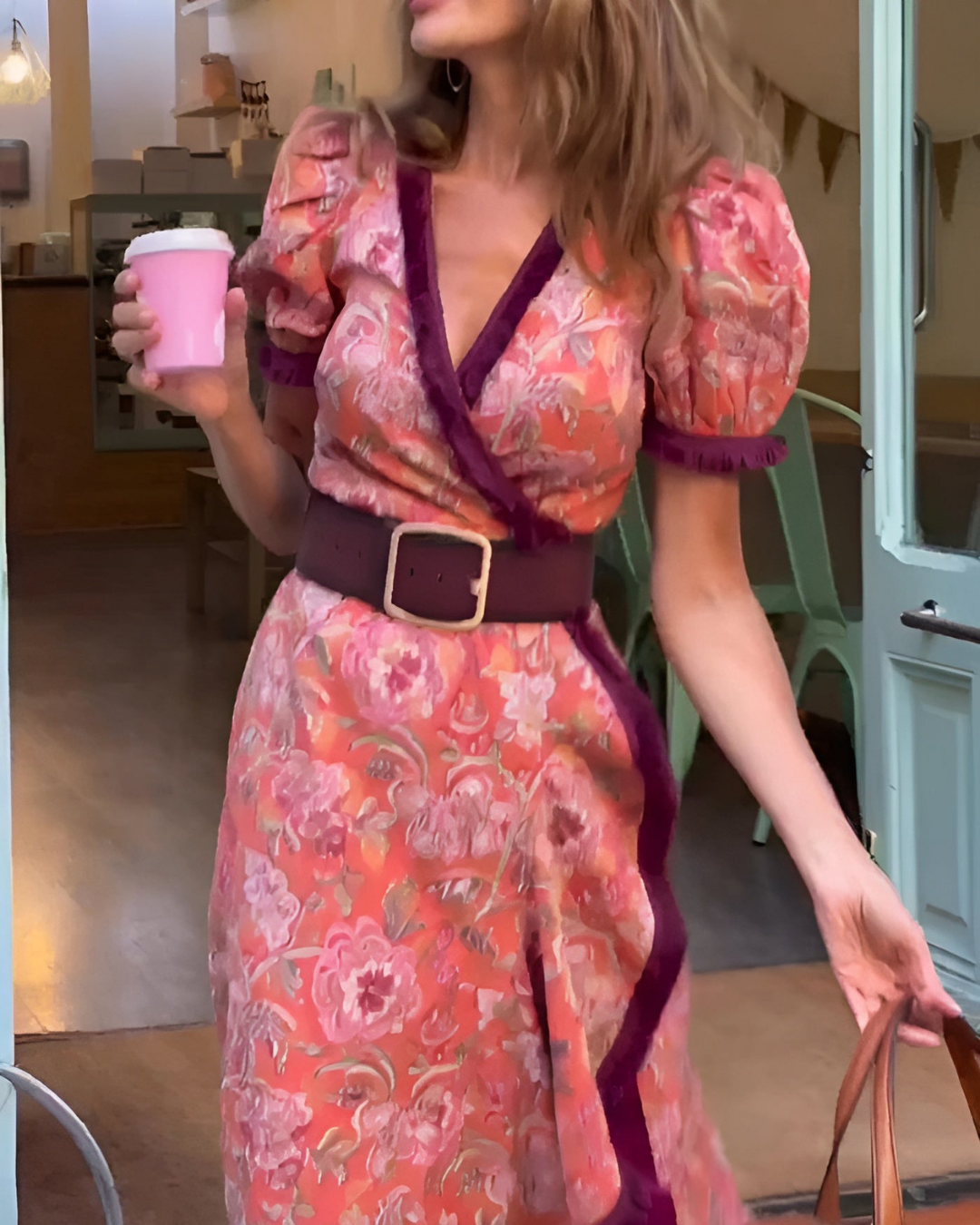 Amélie Blush Maxi Dress
