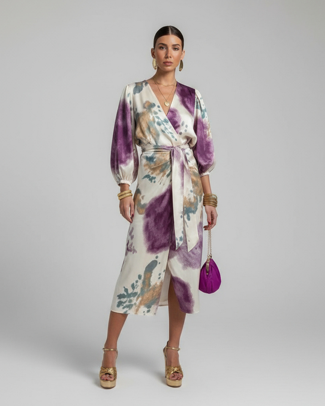 Celeste wrap dress